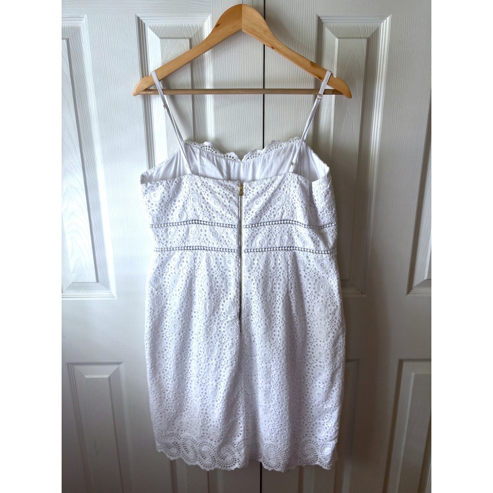Lilly Pulitzer‎ Jaida Sweetheart Dress in Resort White Sand Dollar Eyelet 14 - Picture 3 of 11